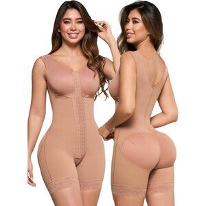 Women's Mocha Ps86 2 Bodysuit Tummy Control Shapewear Surgery Garment Stage